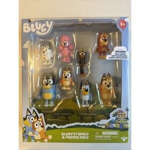 Bluey Family & Friends 8 Figure Pack Moose Toys New Bandit Bingo Muffin